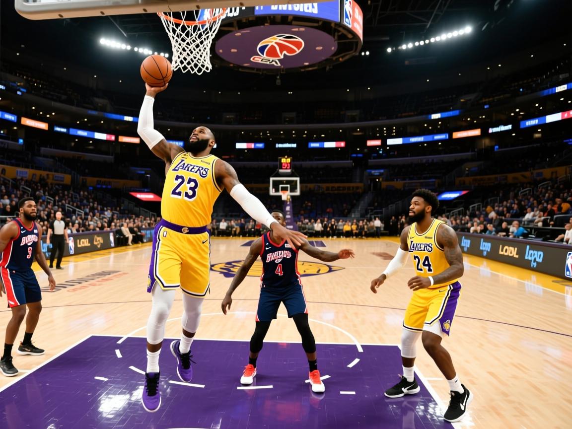 詹姆斯30分，助湖人击败步行者