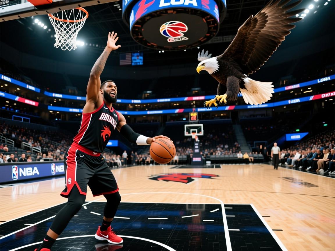 猛龙大胜老鹰，队长带头砍下神勇数据